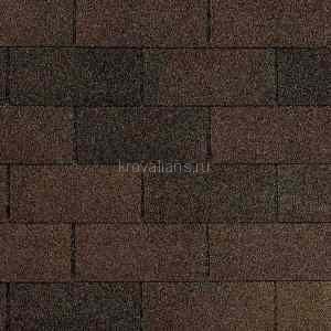 Гибкая черепица CertainTeed (Сертантид) СТ-20 (Cedar Brown) /1 кв.м/