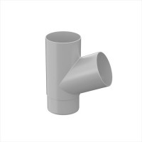Galeco PVC 124 110/80 Тройник Белый RAL 9010 (20шт/уп)