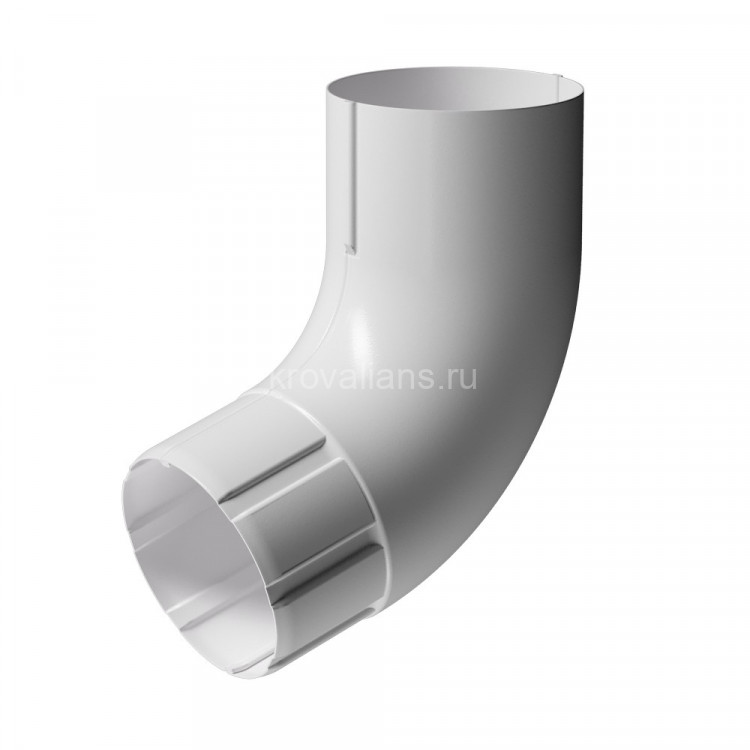 Docke STAL PREMIUM 125/90 мм Колено 72 гр Пломбир RAL9010 18шт/упак