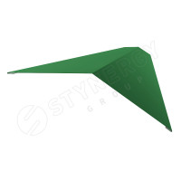 Конек Плоский 145х145х2000 Stynergy (Стинержи) (CORUNDUM50-RAL6002-0.5) /1 шт/