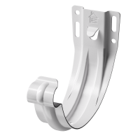 Docke STAL PREMIUM 125/90 мм Карнизный кронштейн Пломбир RAL9010 78шт/упак