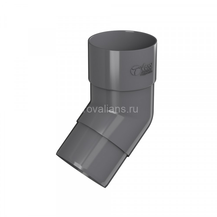 VERAT 125/82 Колено трубы 108, серый