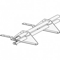 Снегозадержатель ROOFsystems PRESTIGE ZN 45*25 (овал), 1,2м универ.(треугольн.) RAL 8019
