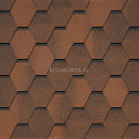 Гибкая черепица Tegola (Тегола) BUSINESS Veneto Marrone 423 /1кв.м/