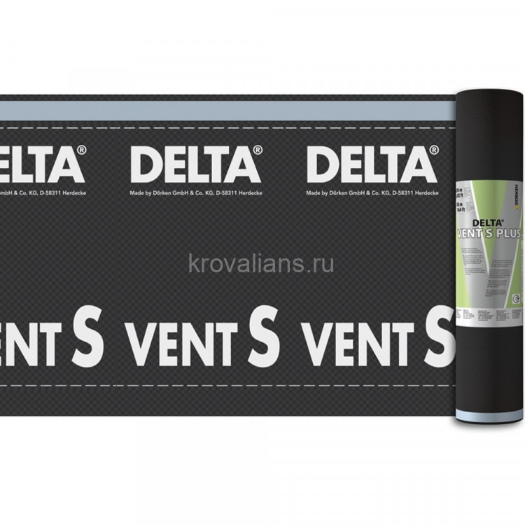Delta-Vent S Plus диффузионная пленка с двумя зонами проклейки