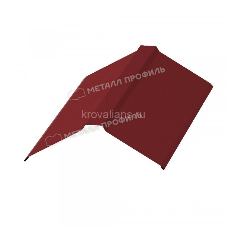 МеталлПрофиль Планка конька плоского 150х150х2000 NormanMP (Полиэстер-01-3011-0.5) /1 шт/