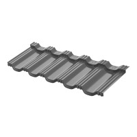 Модульная металлочерепица AquaSystem Гётеборг 1205х415 мм PE Rooftop Glance Zn180 0,5мм RR23