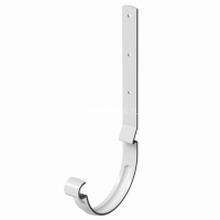 Docke STAL PREMIUM 125/90 мм Карнизный крюк длинный Пломбир RAL9010 30шт/упак