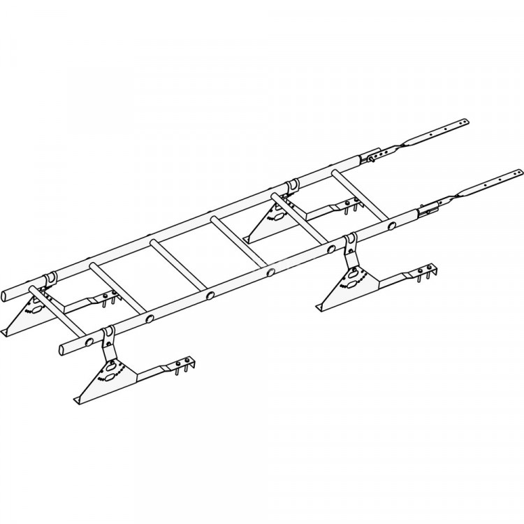 Лестница кровельная ROOFsystems PRESTIGE ZN400 1,8м Натур RAL 3005