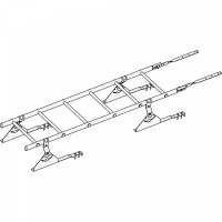 Лестница кровельная ROOFsystems PRESTIGE ZN400 1,8м Натур RAL 3005