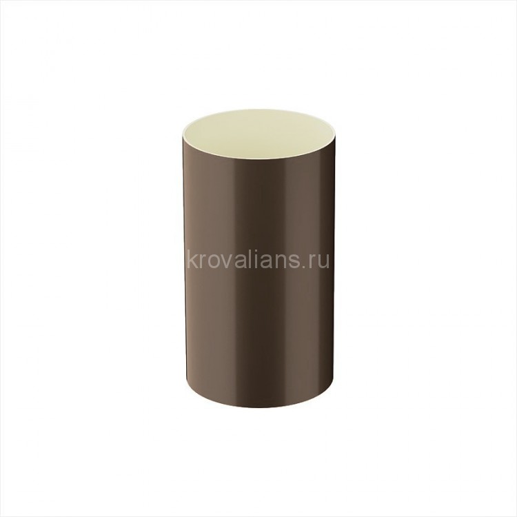 Galeco PVC 124 110/80 Труба 4м Темно-коричневый RAL 8019 (5шт/уп)