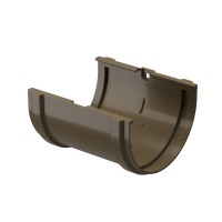 Docke PREMIUM 120/85 мм Соединитель желобов Каштан 25 шт./уп.