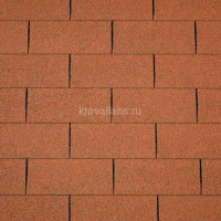 Гибкая черепица IKO Superglass-3 TAB (Кирпичный-10) /кв.м/