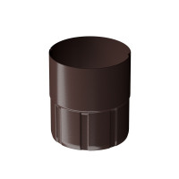 Docke STAL PREMIUM 125/90 мм Муфта соединительная Шоколад RAL8019 18шт/упак