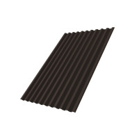 Профнастил Обнинск С21R Grand Line 0,5 GreenCoat Pural RR 32 темно-коричневый 