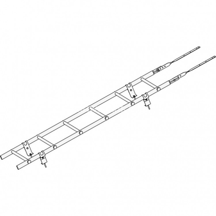 Лестница кровельная ROOFsystems PRESTIGE ZN400 1,2м Универ цинк