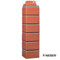 FineBer Угол наружный Кирпич облицовочный Керамический 485х119мм, 10шт/уп