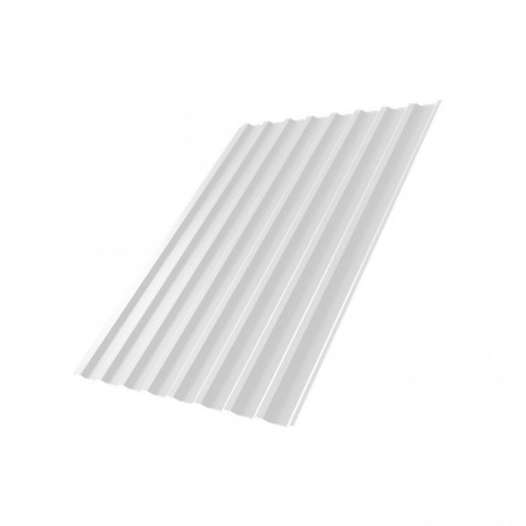 Профнастил С20А 0,5 Satin с пленкой RAL 9003 сигнальный белый