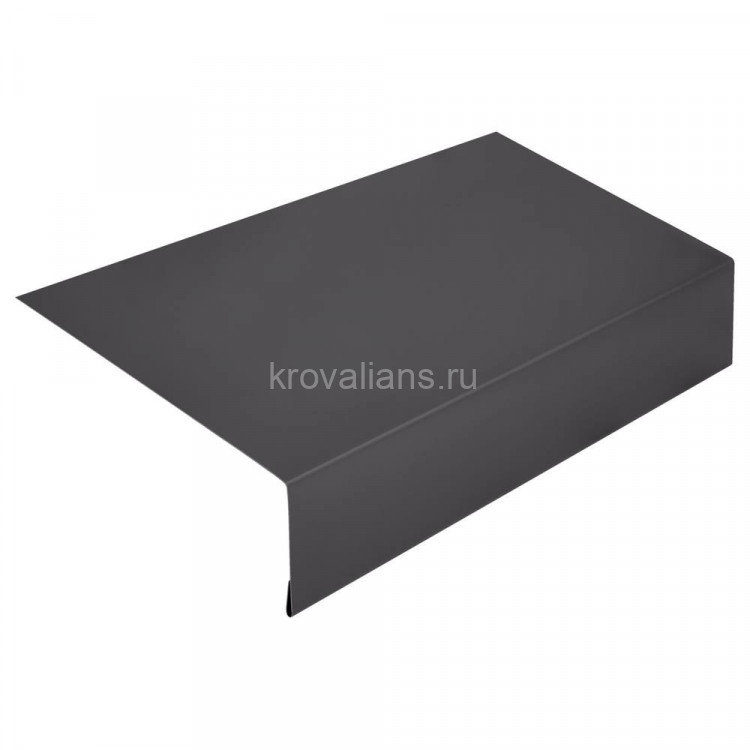 Карнизная планка 65х100 L=2м РЕ RAL 7024 (Фартук S14 new) /1 шт/