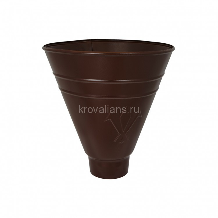 AS PU MATT 150/100 Воронка водосборная круглая, 1 шт/уп., RAL8017 Matt