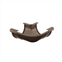Galeco PVC 124 110/80 Угол внешний 90гр. Темно-коричневый RAL 8019 (10шт/уп)