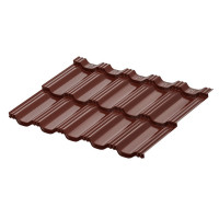 Модульная металлочерепица AquaSystem Гётеборг 1205х765 мм PE Rooftop Glance Zn180 0,5мм RAL8017
