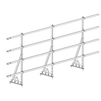 Ограждение ROOFsystems PRESTIGE ZN H-1200/3,0м 4 трубы NEXT RAL9005