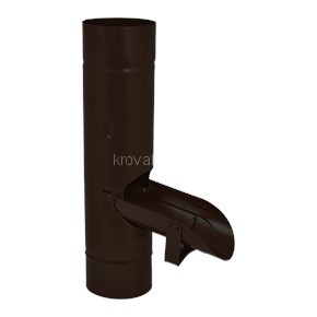 AS PU MATT 125/90 Водосборник, 15 шт/уп., RAL 8017 Matt