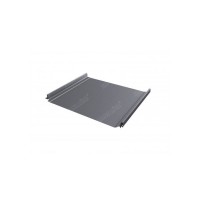 Фальцевая кровля Grand Line (Гранд Лайн) Кликфальц Pro 0,45 Полиэстер (RAL 9006) 1 кв.м.