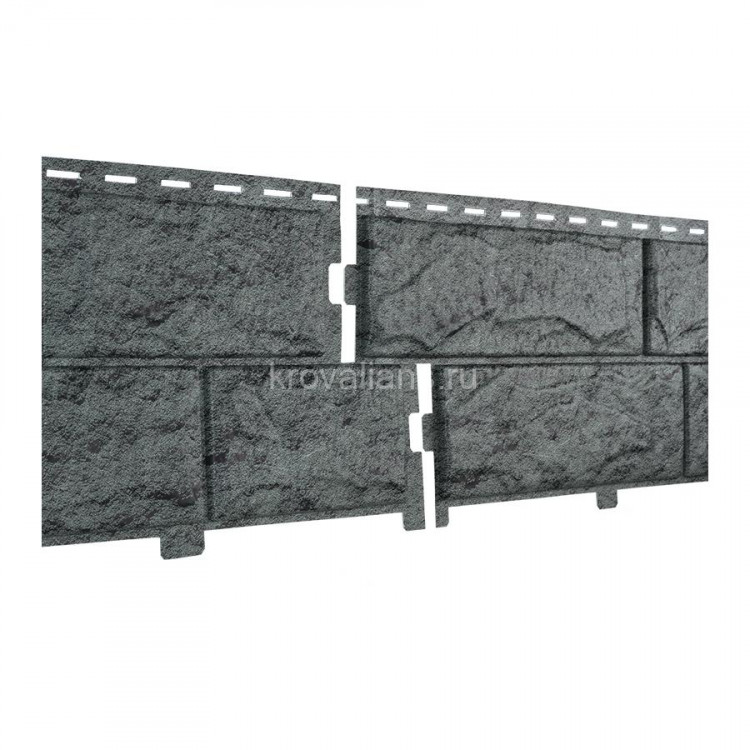 Ю-Пласт Сайдинг STONE-HOUSE Камень Изумрудный (с дв. замк) 0,225 *3,025м (1уп=15 шт/10,2м2) под зака