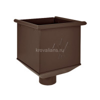 AS PU MATT 150/100 Воронка водосборная, 1 шт/уп., RAL8017 Matt
