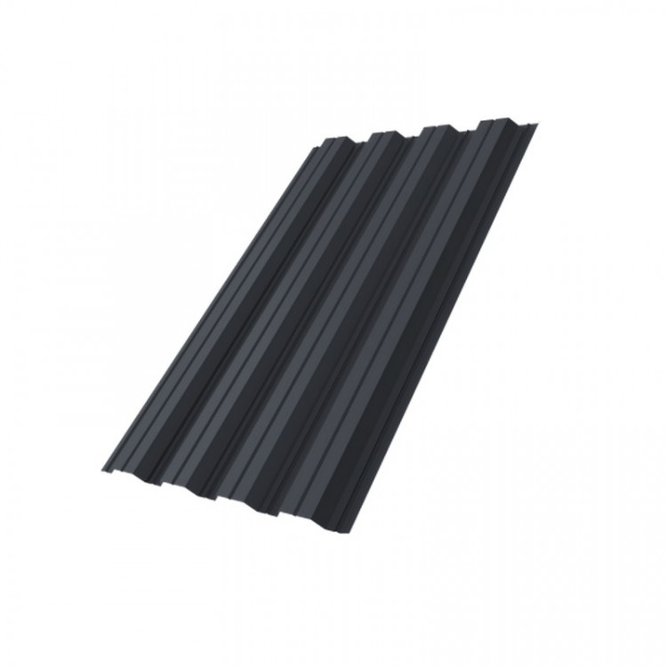 Профнастил HC44R Grand Line 0,5 Rooftop Matte RAL 7024 мокрый асфальт Профнастил HC44R Grand Line 0,5 Rooftop Matte RAL 7024 мокрый асфальт