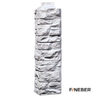 FineBer Угол наружный Скала Мелованный белый 471х146мм, 10шт/уп