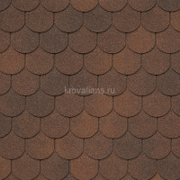 Гибкая черепица Tegola (Тегола) COMFORT Assisi Marrone 434 /1кв.м/