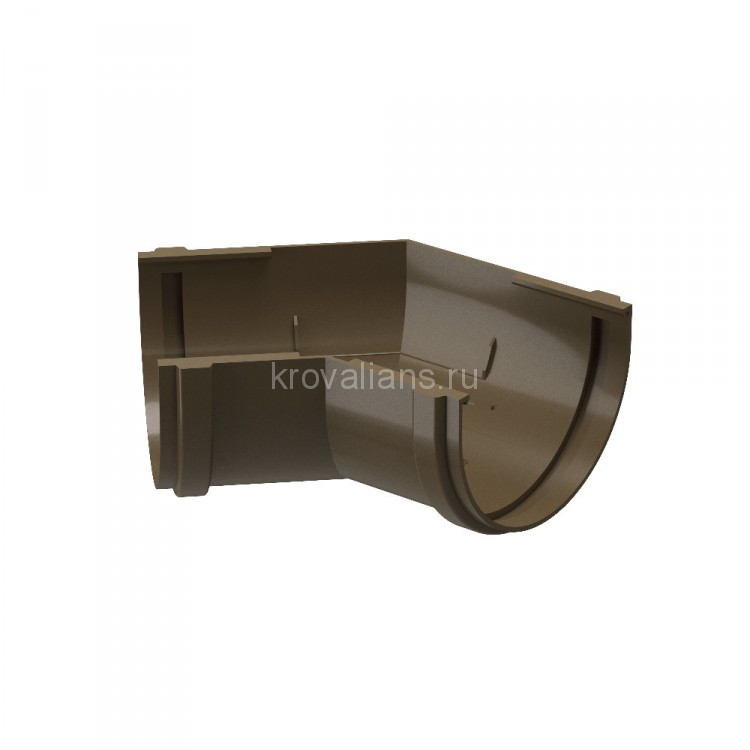Docke PREMIUM 120/85 мм Угловой элемент 135 гр Каштан 9шт./уп.