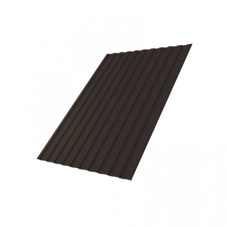 Профнастил С8А 0,5 Satin Matt TX RR 32 темно-коричневый