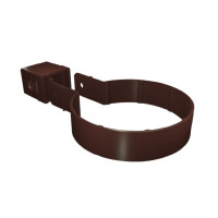 GL Standart 120/87 Хомут трубы Kliker ПВХ Grand Line Premium шоколадный (RAL 8017) (инд. упак.)