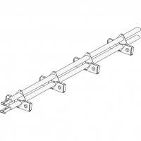 Снегозадержатель ROOFsystems PRESTIGE ZN 45*25 (овал), 1,2м CLick ФАЛЬЦ Т-обр. опора RAL 8017