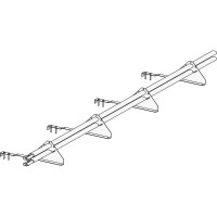 Снегозадержатель ROOFsystems PRESTIGE ZN 45*25 (овал), 3м натур. RAL 9005