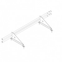 Снегозадержатель ROOFsystems ECONOM d25(круг), 1м, м/ч (треугольн.) RAL 6005
