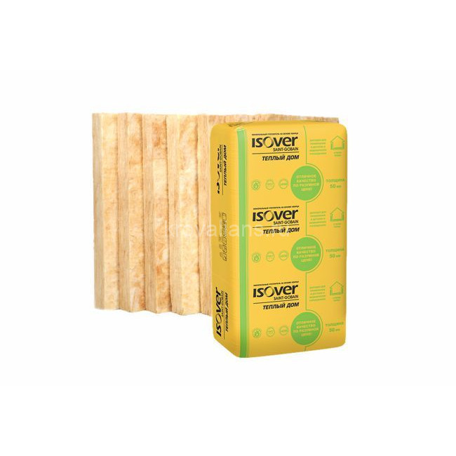 ISOVER Теплый Дом Плита 50х610х1170  - 14шт.10м2 (0,5м3) 40 уп