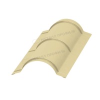 МеталлПрофиль Планка конька круглого R110х2000 NormanMP (Полиэстер-01-1014-0.5) /1 шт/