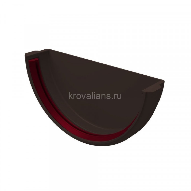 GL Дизайн 135/87 Заглушка желоба 135 универсальная ПВХ Grand Line коричневый (RR32)