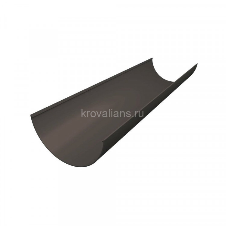 GL Standart 120/87 Желоб английский ПВХ Grand Line 3м графит (RAL 7024) (10 шт./уп.)