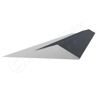 Планка финишная 46х25мм Stynergy (Стинержи) Стальной бархат RAL7024, 0,5 3м / 1шт. /