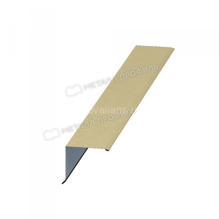 МеталлПрофиль Планка торцевая 135х145х2000 (Полиэстер-01-1014-0.5) /1 шт/