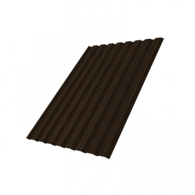 Профнастил С20R 0,45 Print Twincolor Coffee Wood