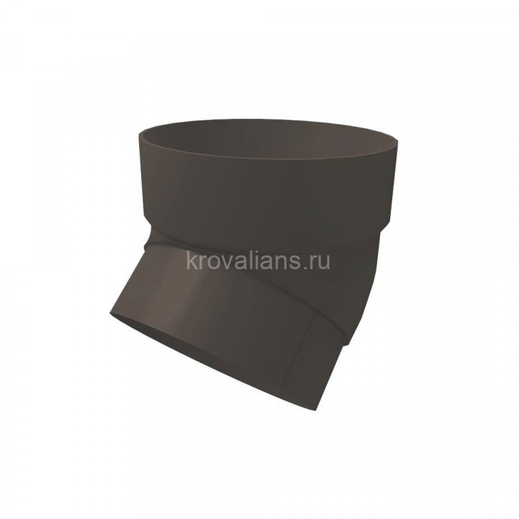 GL Standart 120/87 Колено трубы 45 град. ПВХ Grand Line графит (RAL 7024) (24 шт./уп.)