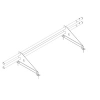 Снегозадержатель ROOFsystems ECONOM d25(круг), 1м, м/ч (треугольн.) RAL 3005