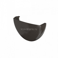 ТехноНИКОЛЬ 125/82 Заглушка желоба, темно-коричневый